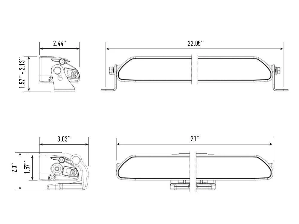 Sprinter Light Bar : Triple-R Linear 18 (21") Elite+ - Image 11
